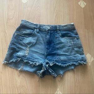 Blank NYC Distressed Wedge Short